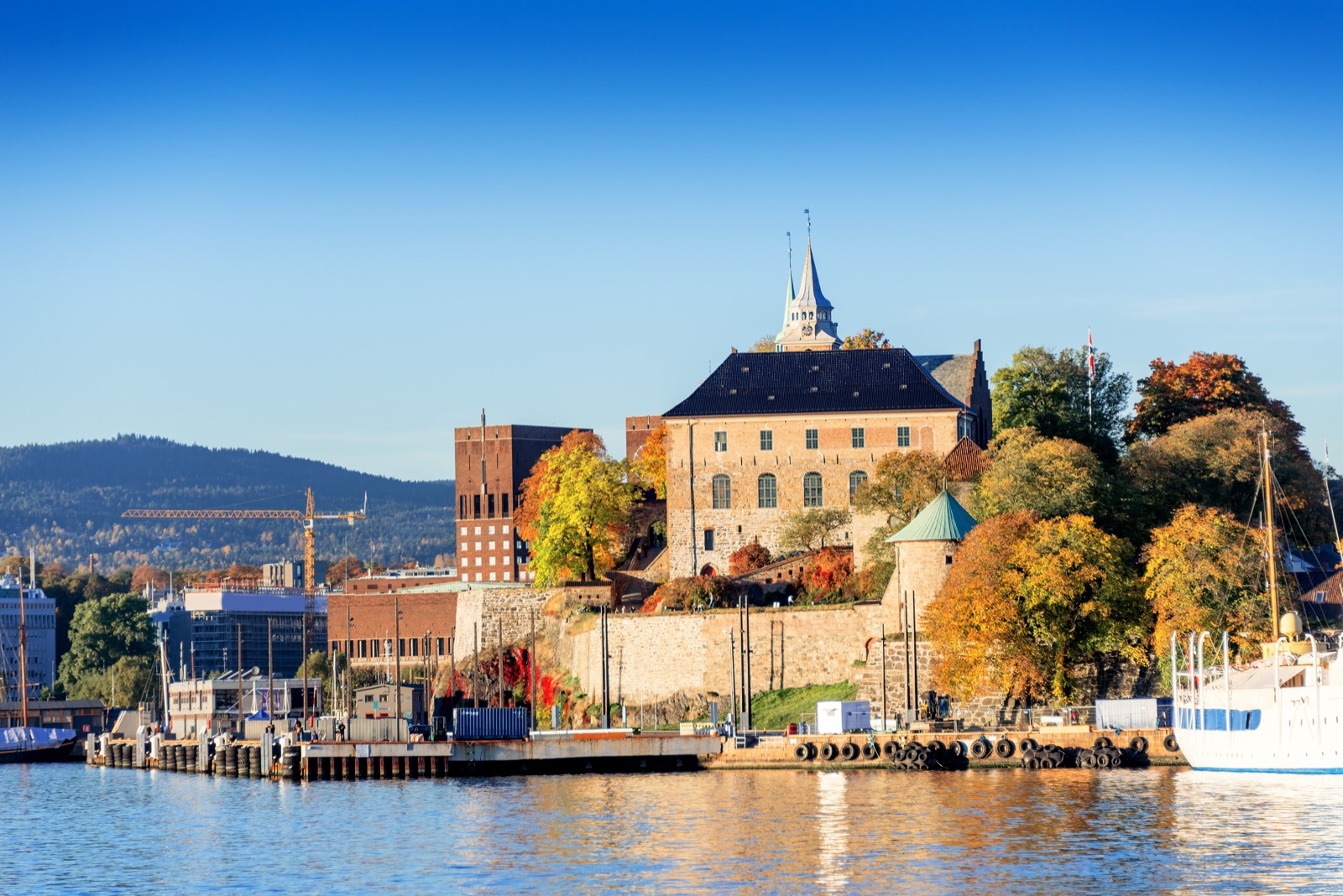 Die mittelalterliche Festung Akershus am Oslofjord