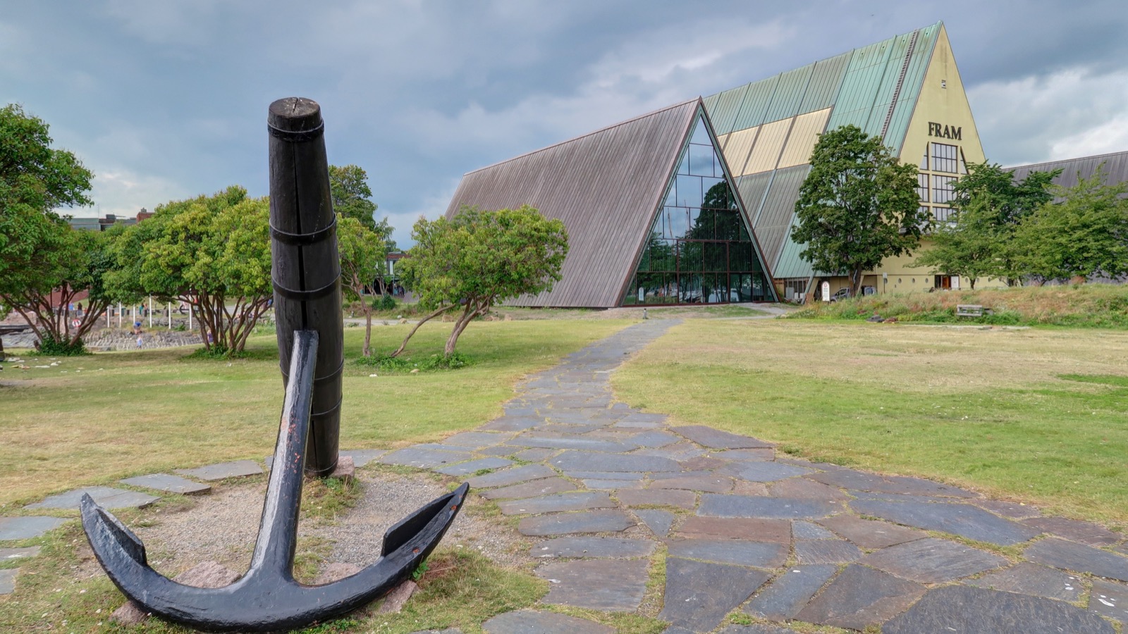 Schiffsanker vor dem Fram-Museum auf der Halbinsel Bygdøy