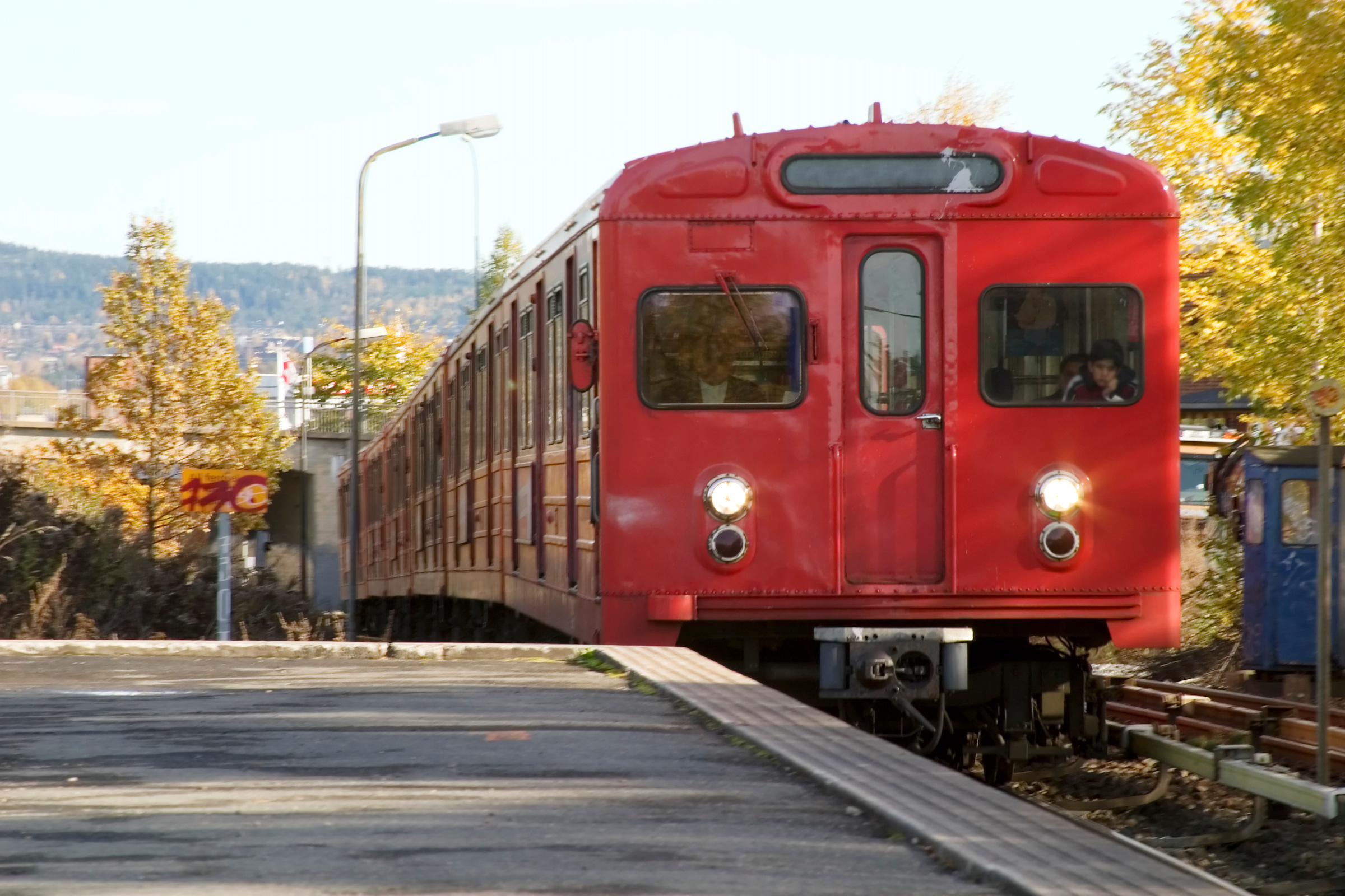 Rote T-bane der Osloer U-Bahn